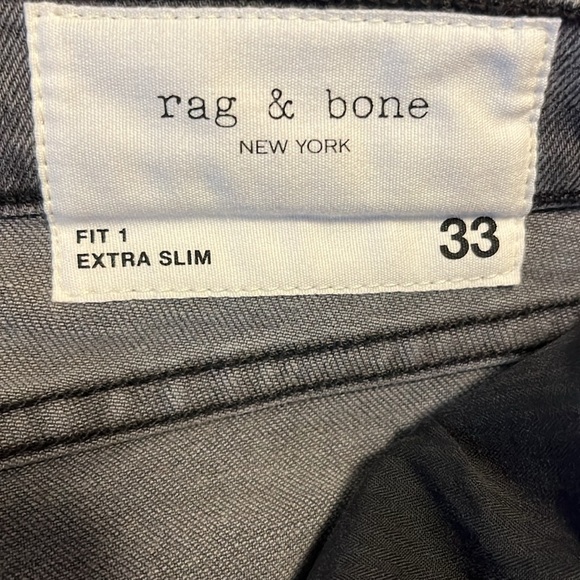 NWT Rag & Bone men’s jeans Fit 1 - Greyson size 33 - Picture 7 of 15